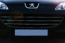 Peugeot 407 2004-2011 Chrom Kühlergrill Blenden (3 Stk, Edelstahl) Foto 1