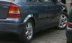Opel Astra G classic 1998-2012 Radlaufverkleidungen (4 Stk, Edelstahl) Foto 2