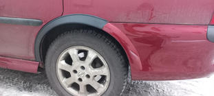 Opel Vectra B 1995-2002 Radlaufverbreiterungen (4 Stk, schwarz) ABS Kunststoff Foto 4