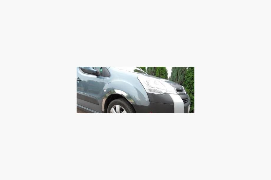 Peugeot Partner Tepee 2008-2018 Radlaufleisten Edelstahl (4 Stk) 2 Seitentüren, Edelstahl Foto 9