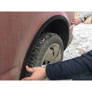 Kotflügelverbreiterungen (6 Stk, ABS) Volkswagen T5 Caravelle 2004-2010 Foto 4