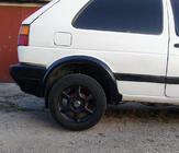 Volkswagen Golf 2 1983-1992 Radlaufverbreiterungen (4 Stk, schwarz) Foto 3