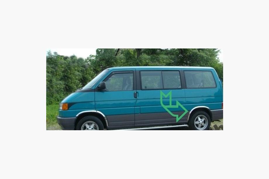 Volkswagen T4 Transporter 1990-2003 Radlaufverkleidungen (4 Stk, Edelstahl) Foto 5
