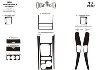 Kia Sorento I BL 2002-2009 Armaturenbrett Blenden Variante 1 (2003-2007) Aluminium Foto 4