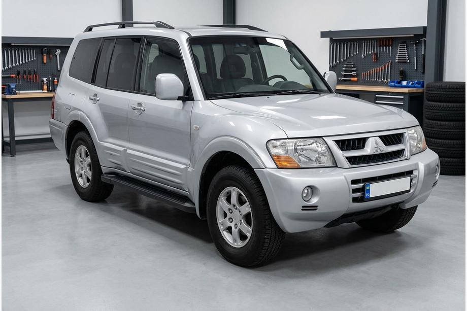 Mitsubishi Pajero Wagon III 1999-2006 Trittbretter Allmond Black (2 Stk., Aluminium) Image