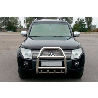 Frontbügel QT007 (Edelstahl) Mitsubishi Pajero Wagon III 1999-2006 Foto 1