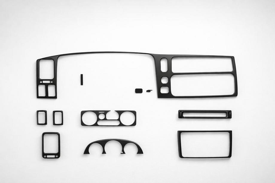 Mitsubishi Pajero Sport 1996-2007 Armaturenbrett Abdeckungen (1996-2002) Aluminium Image