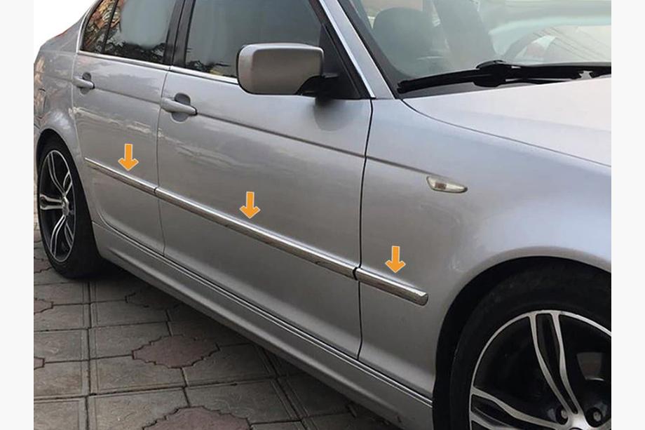 BMW 3 Series E46 1998-2006 Chrom Türleisten Edelstahl Image