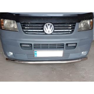 Vorderer Einzelrohrschutz (Edelstahl) Volkswagen T5 Transporter 2003-2010 Foto 1