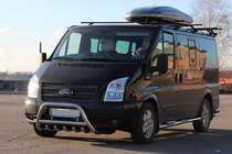 Ford Transit 2000–2014 Frontbügel WT003 (2006-2014, Edelstahl) Foto 4