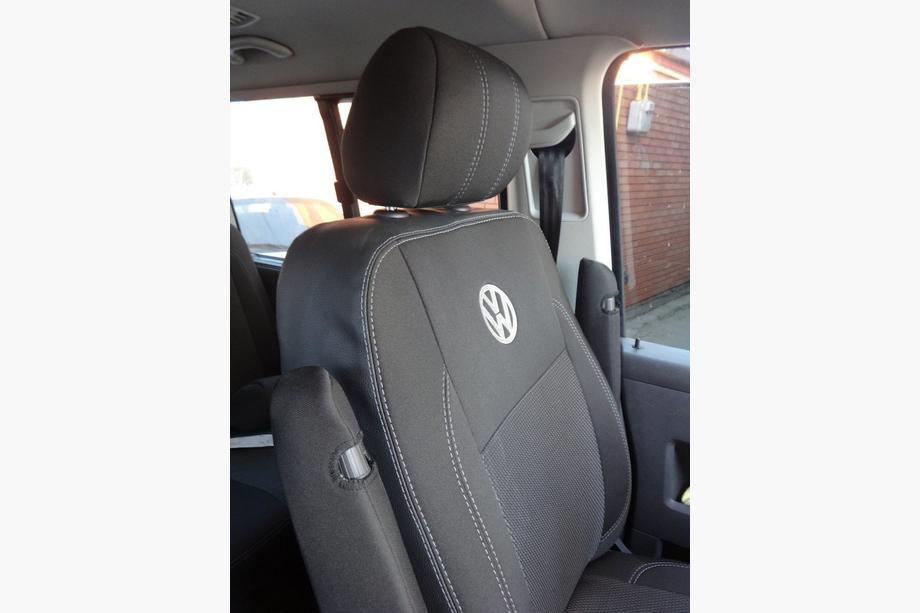 Volkswagen T5 Caravelle 2004-2010 Autositzbezüge (Kunstleder und Stoff, Premium) Foto 14