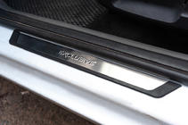 Ford Focus II 2005-2008 Einstiegsleisten Abdeckungen Chrom (Flexill, 4Stk) Exklusiv Foto 1