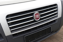 Fiat Ducato 2006-2025 Chrom Kühlergrill Abdeckungen 2006-2014 (6 Stück, Edelstahl) Foto 1