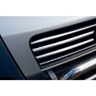 Chrom Kühlergrill Abdeckungen 2006-2014 (6 Stück, Edelstahl) Fiat Ducato 2006-2025 Foto 4