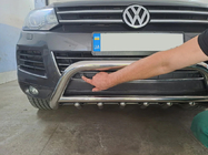 Volkswagen Touareg 2010-2018 Frontbügel WT003 (Edelstahl) Foto 3