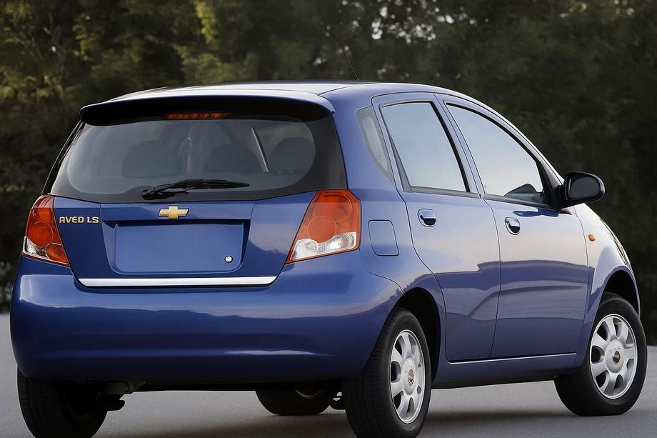 Chevrolet Aveo T200 2002-2008 Kofferraumleiste Edelstahl Image