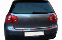 Volkswagen Golf 5 2003-2009 Kofferraumleiste Edelstahl Foto 2