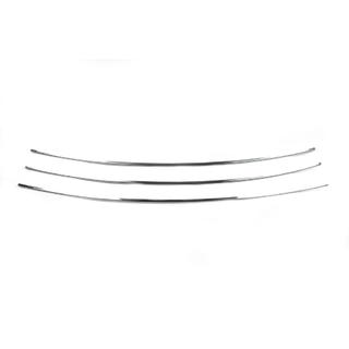 Grill Einsätze für Stoßstange Gerade Motorhaube (3 Stk, Edelstahl) Volkswagen T4 Caravelle/Multivan 1990–2003 Foto 3