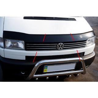 Chrom Grill Blenden Gerade Motorhaube (8 Stk, Edelstahl) Volkswagen T4 Caravelle/Multivan 1990–2003 Foto 1