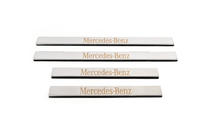 Mercedes E-class W210 1995-2002 Einstiegsleisten Edelstahl Carmos 4 Stück Foto 2