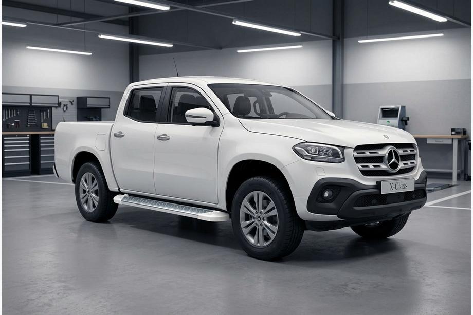 Mercedes X class 2017-2020 Seitenschweller Allmond White (2 Stk., Aluminium) Image