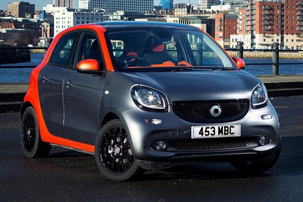 Übersicht der kompakte Fünftürer Smart Forfour