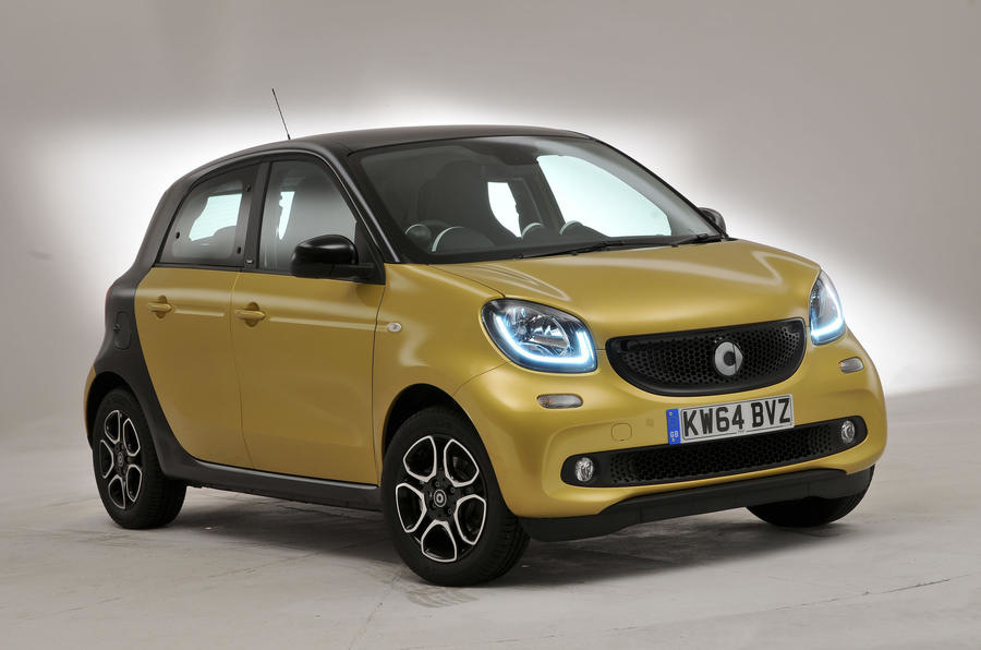 Übersicht der kompakte Fünftürer Smart Forfour