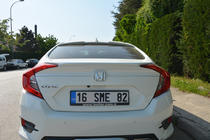 Honda Civic Sedan X 2016-2021 Heckspoiler Anatomik (grundiert zum Lackieren) Foto 4