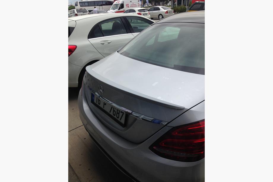 Mercedes C-class W205 2014-2021 Heckspoiler Meliset (grundiert zum Lackieren) Image