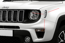 Jeep Renegade 2014- Chrom Abdeckungen für Blinker (2 Stk Edelstahl) Foto 1