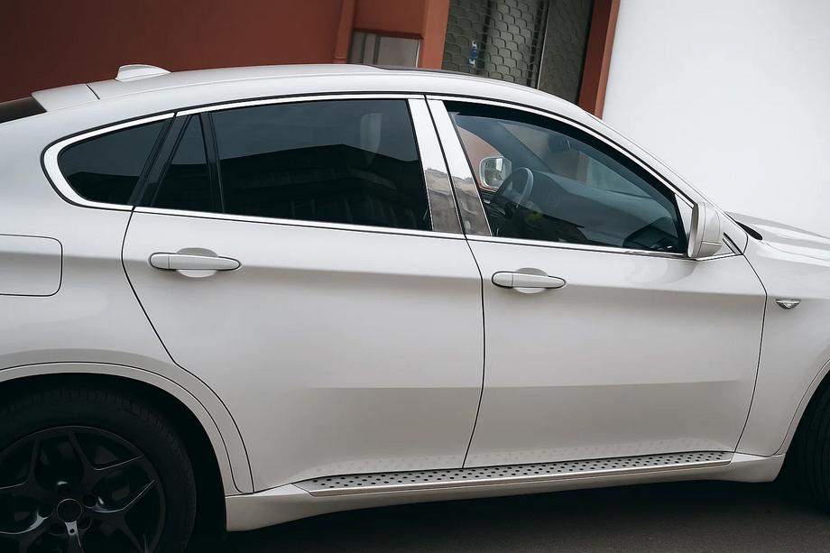 BMW X6 E71 2008–2014 Komplette Fensterumrandung Edelstahl (10-tlg.) Image