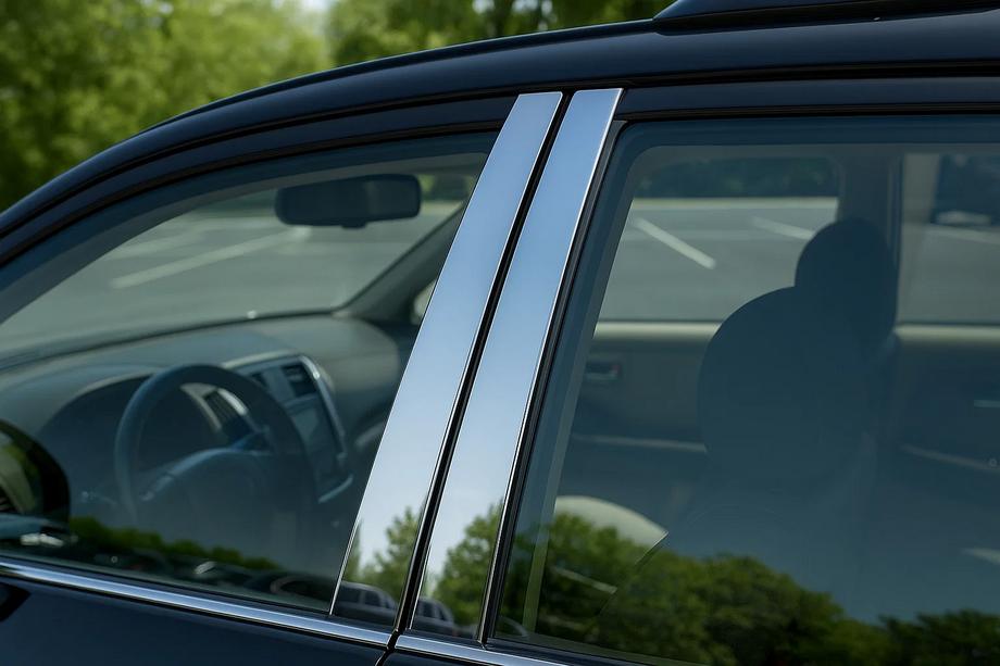 BMW X3 E83 2003-2010 Edelstahl Türsäulen Abdeckungen Image