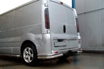 Nissan Primastar 2002-2014 Hintere Eckschutzrohre AK003-doppelt (Edelstahl) Foto 2