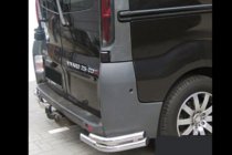 Renault Trafic 2001–2015 Hintere Eckschutzrohre AK003-doppelt (Edelstahl) Foto 3