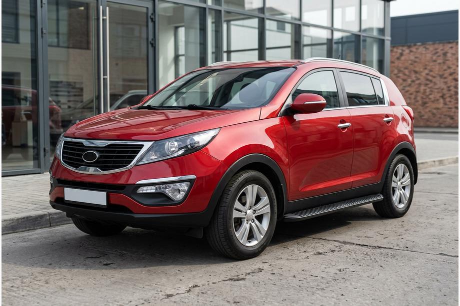 Kia Sportage 2010-2015 Seitenschweller Tayga Black (2 Stk., Aluminium) Image