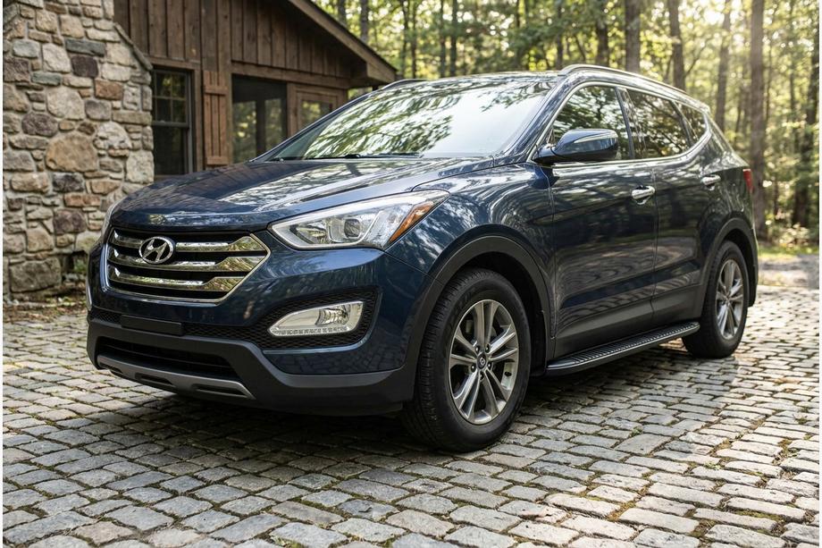 Hyundai Santa Fe 3 2012-2018 Seitenschweller Tayga Black (2 Stk., Aluminium) Image