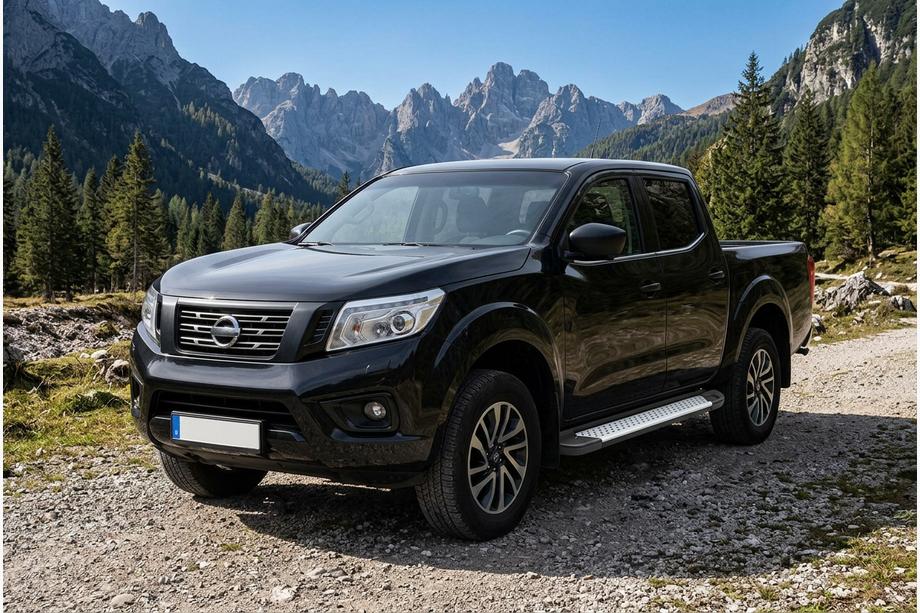 Nissan Navara/NP300 2016- Trittbretter Allmond Grey (2 Stk., Alu) Image