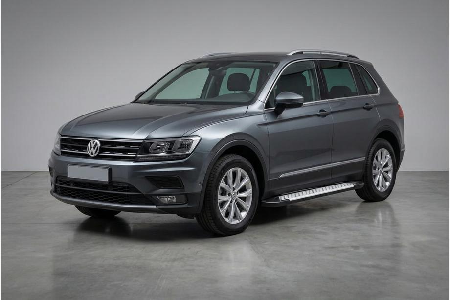 Volkswagen Tiguan 2016-2023 Trittbretter Allmond Grey (2 Stk., Aluminium) Image