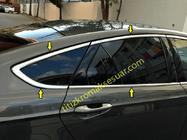 Ford Mondeo 2014-2022 Komplett Fensterrahmen Abdeckung Edelstahl (12 Stk) Foto 3
