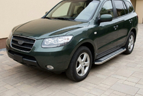 Hyundai Santa Fe 2 2006-2012 Seitenschweller Maydos V2 (2 Stk., Aluminium & Edelstahl) Foto 1