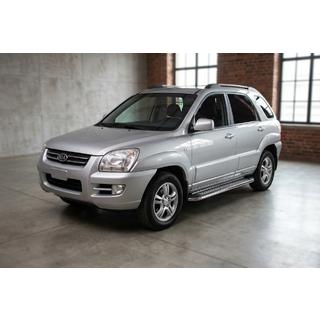 Seitenschweller Maydos V2 (2 Stk., Aluminium & Edelstahl) Kia Sportage 2004-2010 Foto 1