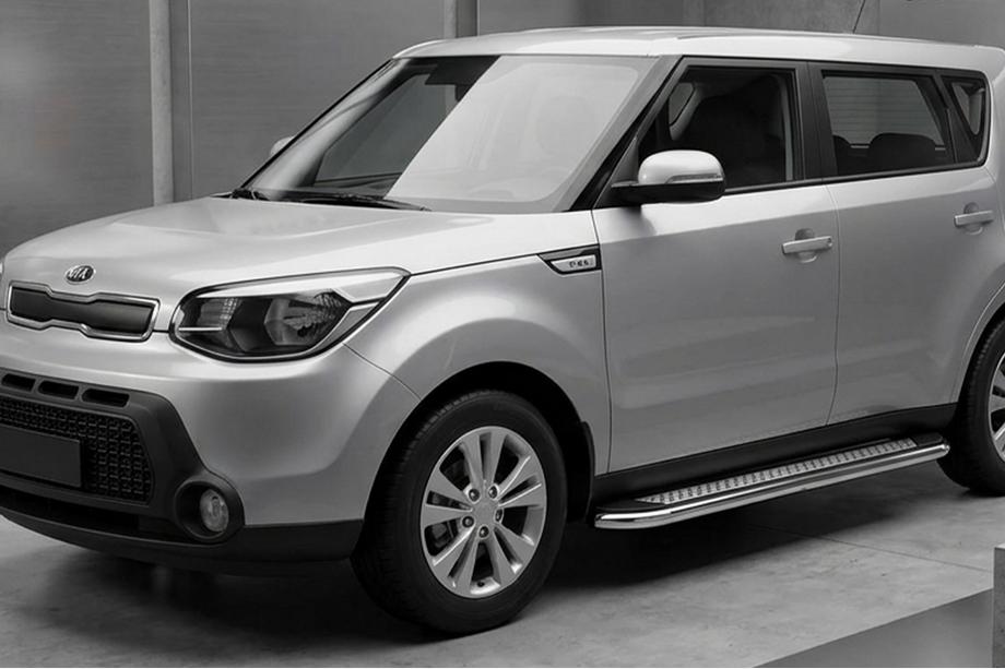 Kia Soul II 2013-2018 Seitenschweller Maydos V2 (2 Stk., Aluminium & Edelstahl) Image