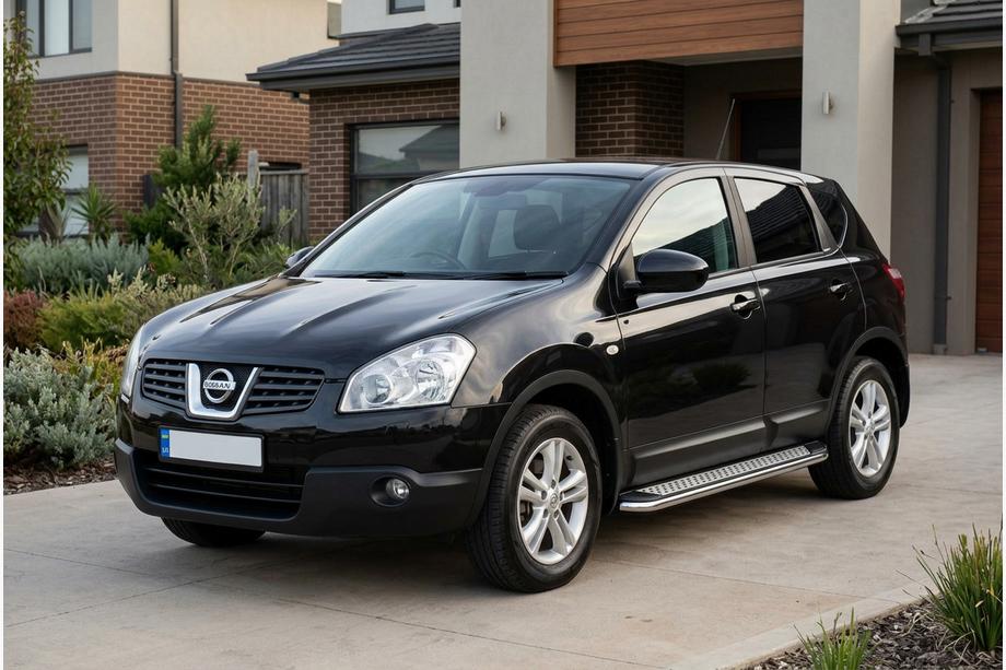 Nissan Qashqai 2007-2010 Seitenschweller Maydos V2 (2 Stk., Aluminium & Edelstahl) Image