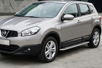 Nissan Qashqai 2010-2014 Seitenschweller Maydos V2 (2 Stk., Aluminium & Edelstahl) Langer Radstand Foto 1