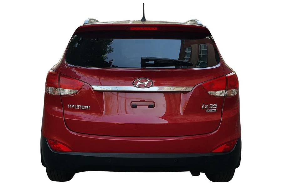Hyundai IX-35 2010-2015 Chromleiste über dem Kennzeichen (breit) Image