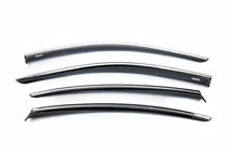 Volkswagen Passat B8 2015-2023 Windabweiser mit Chromleisten SD (4 Stk, Niken) Foto 2