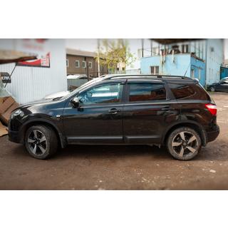 Windabweiser mit Chromleiste (4 Stk, Niken) Nissan Qashqai 2010-2014 Foto 3