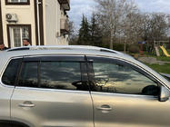Volkswagen Tiguan 2007-2016 Windabweiser mit Chromleisten (4 Stk, Niken) Foto 3