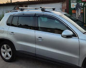Volkswagen Tiguan 2007-2016 Windabweiser mit Chromleisten (4 Stk, Niken) Foto 2