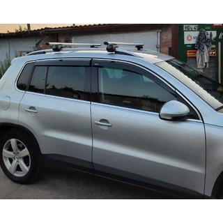 Windabweiser mit Chromleisten (4 Stk, Niken) Volkswagen Tiguan 2007-2016 Foto 2